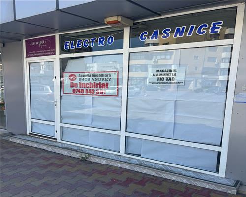 Spatiu comercial 38 mp, parter, vitrina mare, zona Vest, trafic pietonal