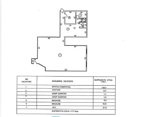 De închiriat – Spatiu comercial Ultracentral, Tulcea 171.5 mp