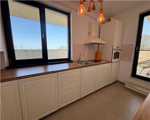 Ap. 2 camere modern, bloc nou, terasa 35mp, parcare inclusa